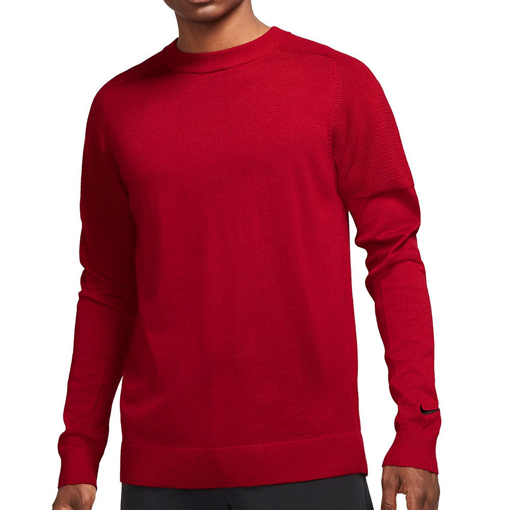 Nike Tiger Woods Knit Crew Golf Sweater Gym Red/Black - SP21