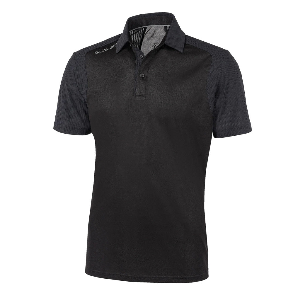 Galvin Green Massimo Ventil8 Plus Golf Polo Black - SS22