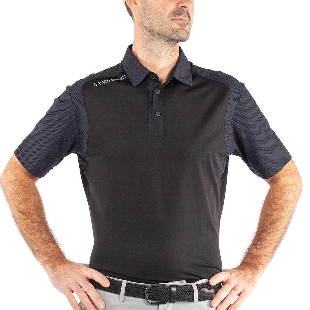 Galvin Green Massimo Ventil8 Plus Golf Polo Black - SS22