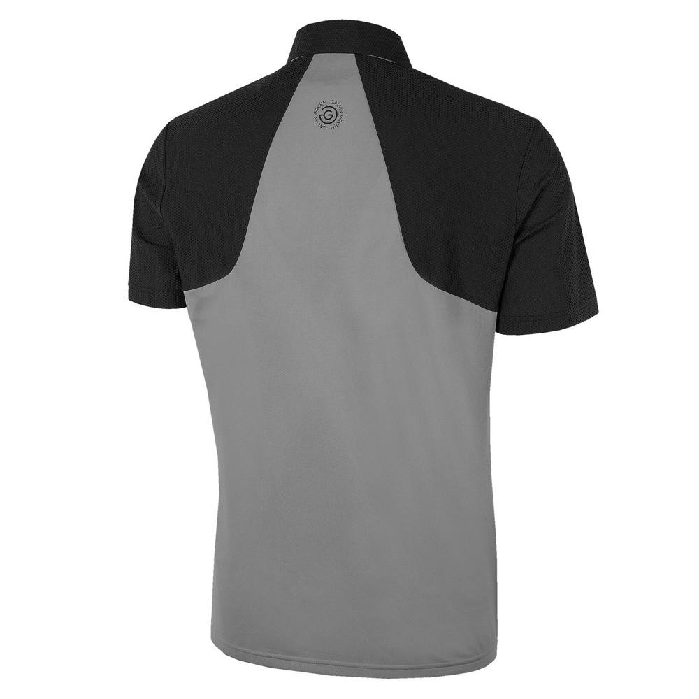 Galvin Green Massimo Ventil8 Plus Golf Polo Sharkskin/Black - FW22