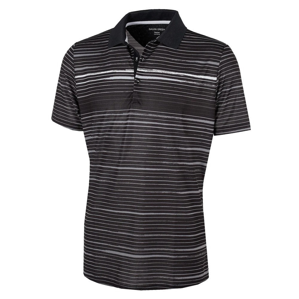 Galvin Green Morgan Ventil8 Plus Golf Polo Black/Sharkskin - SS22