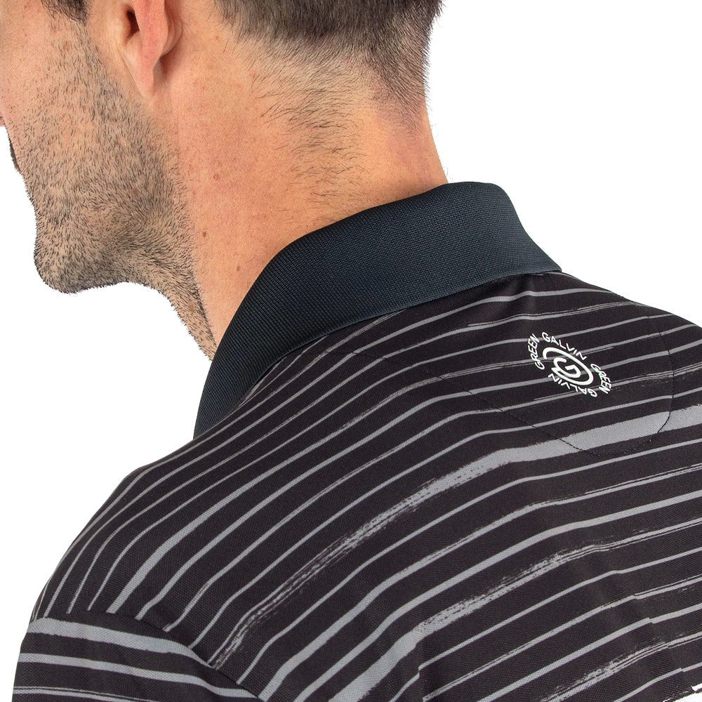 Galvin Green Morgan Ventil8 Plus Golf Polo Black/Sharkskin - SS22