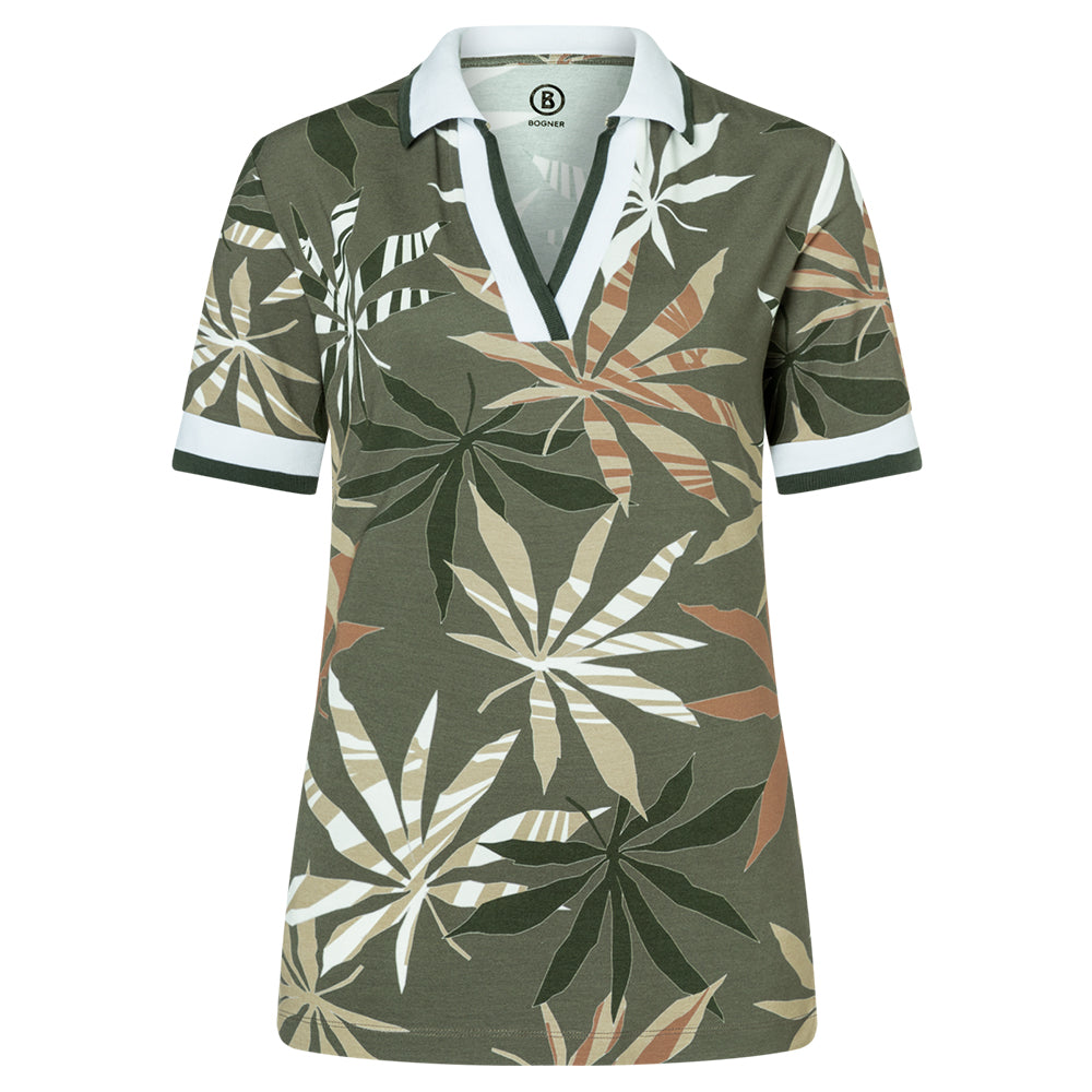 Bogner Ziana Golf Polo Stone Olive - SS22 Women