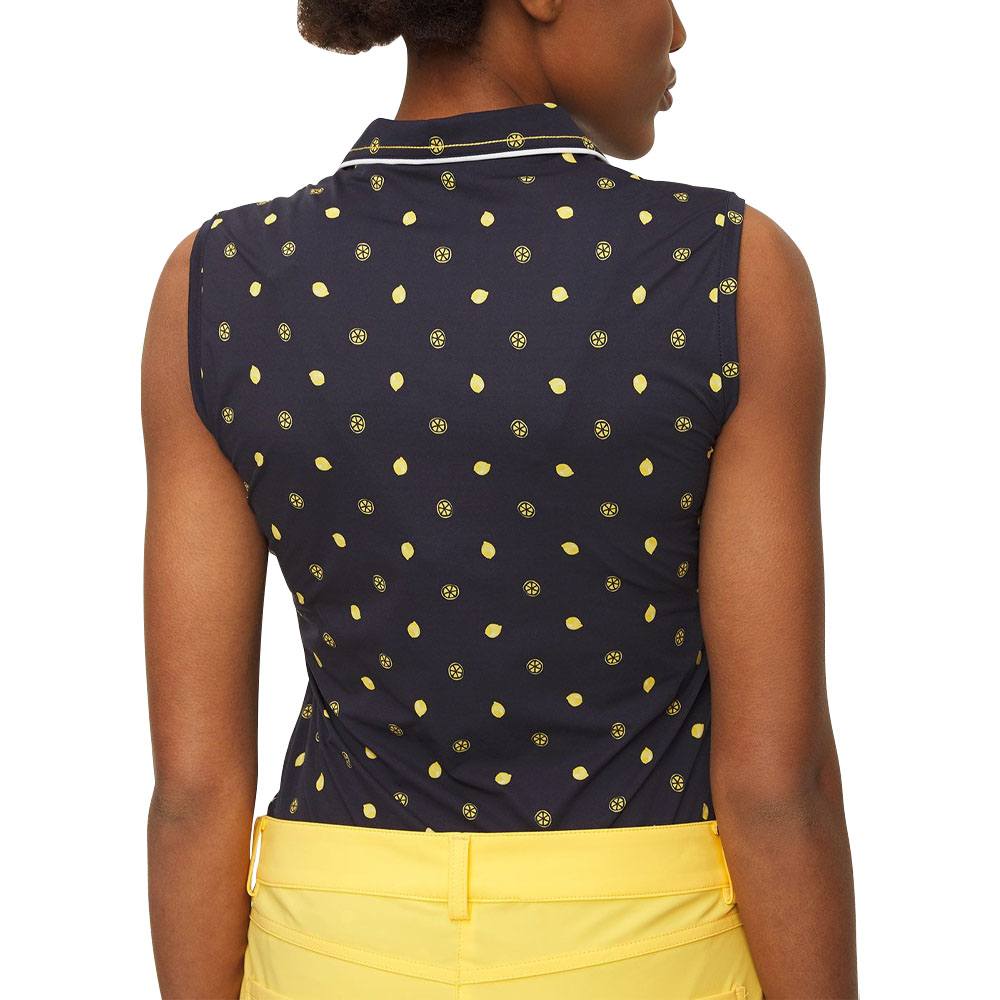 Chervo Aza Sleeveless Golf Polo Limoni Navy - SS22 Women