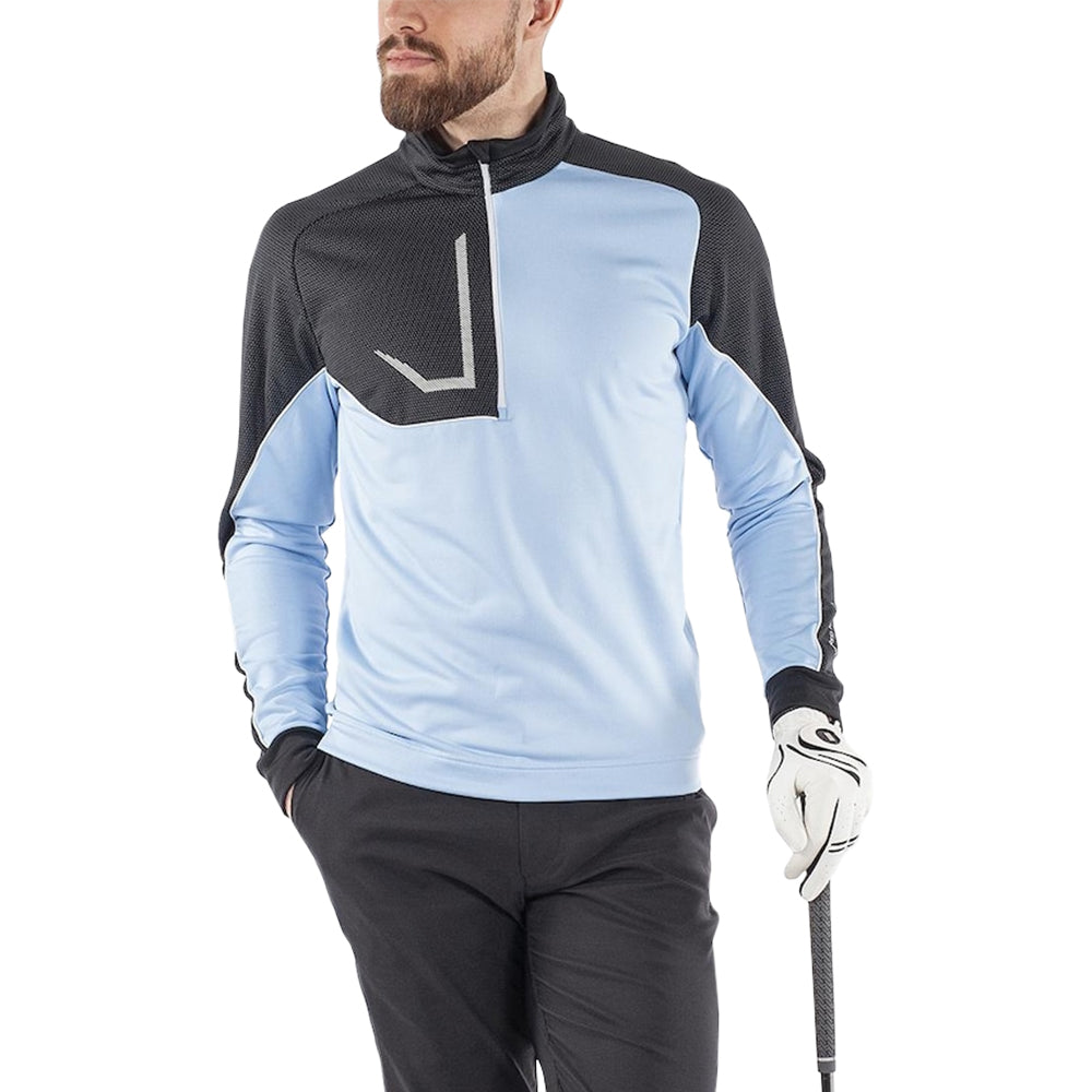 Galvin Green Daxton Golf Pullover Blue Bell/Black/White - SS22