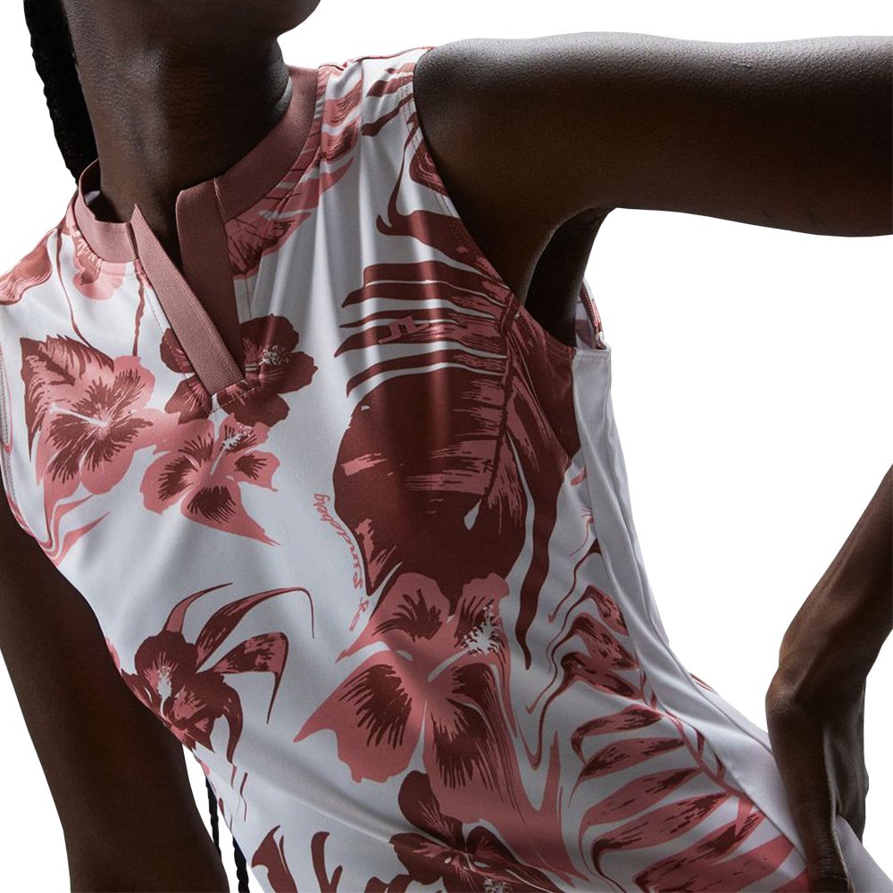 J.Lindeberg Meya Print Sleeveless Golf Top Hibiscus Pink - SS23 Women