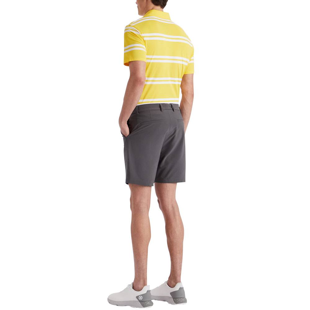 Gfore Offset Stripe Modern Spread Collar Tech Pique Golf Polo 2023