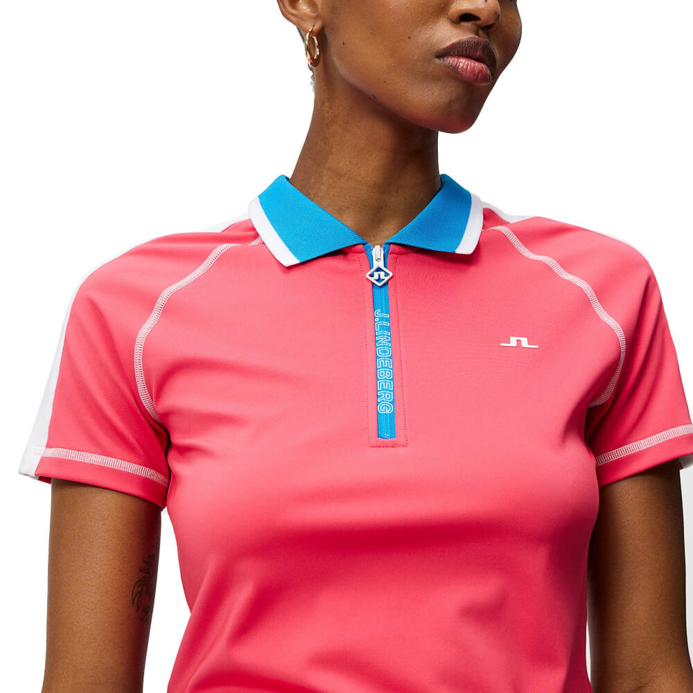 J.Lindeberg Kourtney Golf Pullover Azalea - SS23 Women