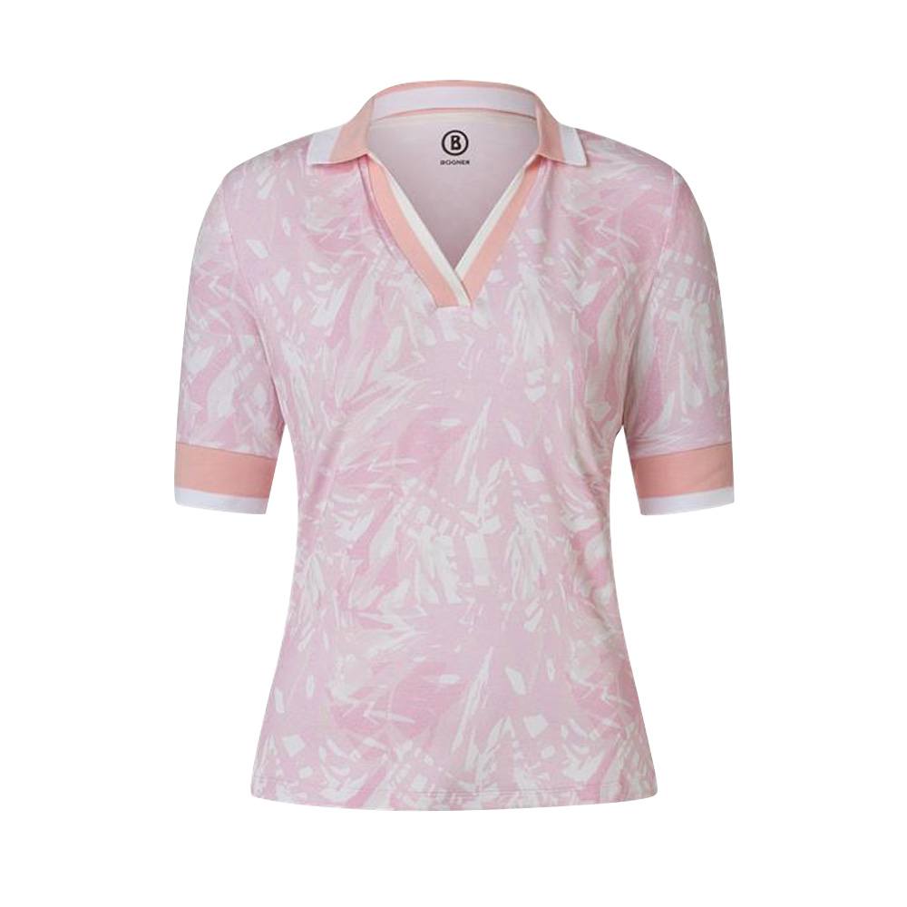 Bogner Elonie Golf Polo Pink/White - SS23 Women