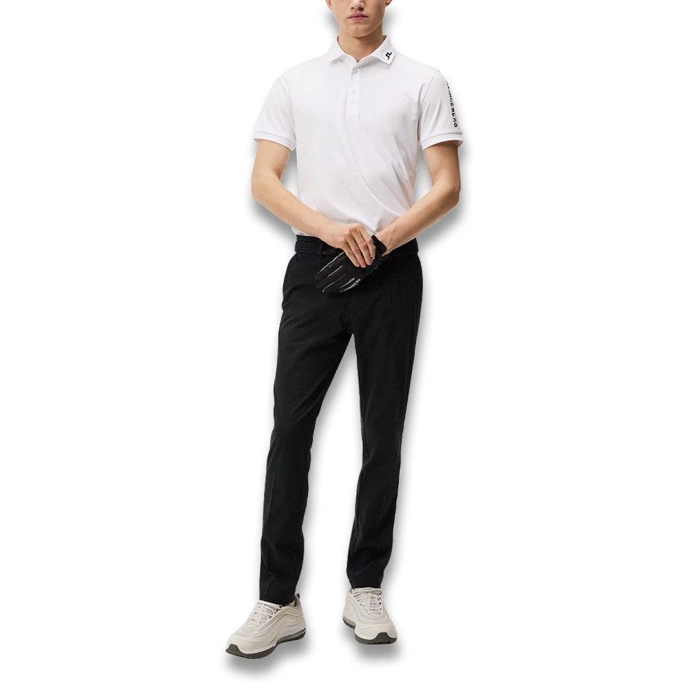 J.Lindeberg Tour Tech Slim Fit Golf Polo White - 23