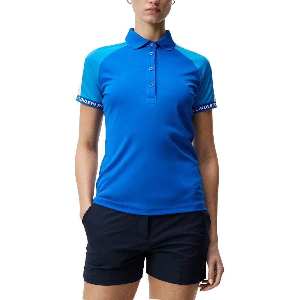 J.Lindeberg Perinne Golf Polo Lapis Blue - SS23 Women