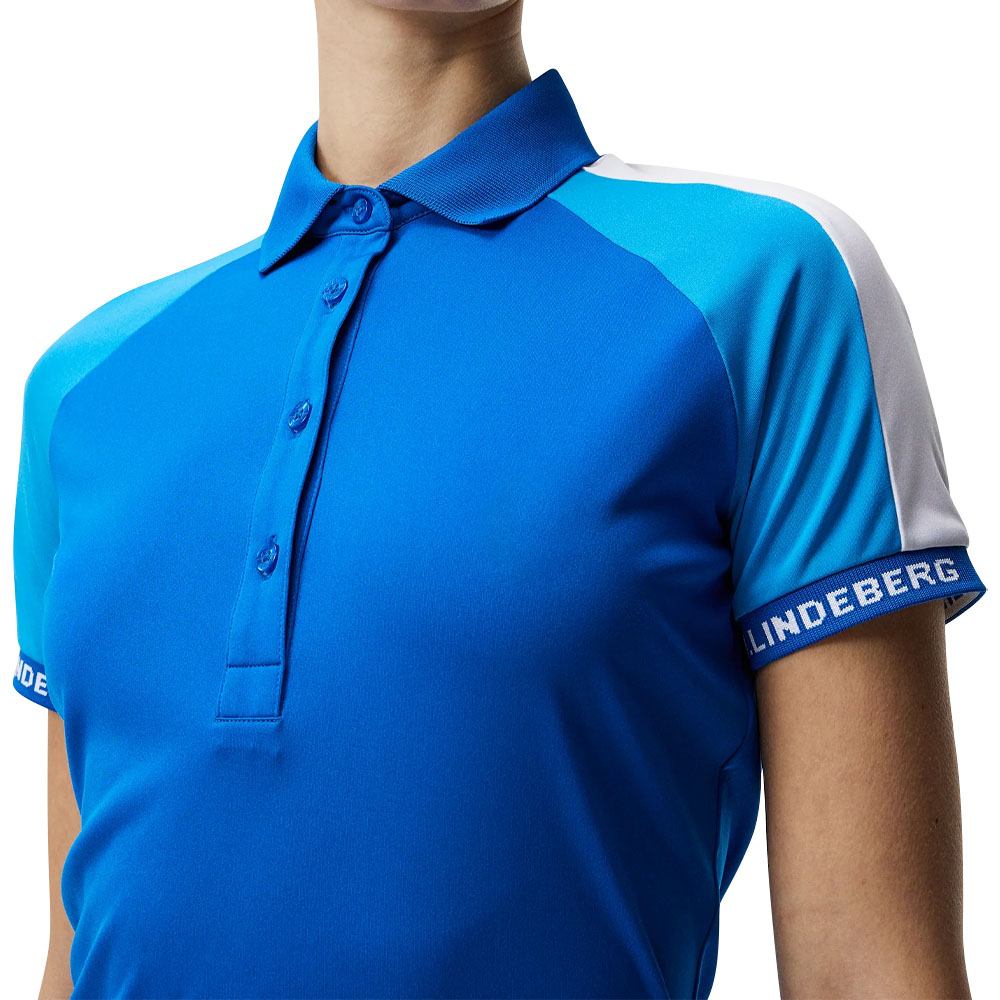 J.Lindeberg Perinne Golf Polo Lapis Blue - SS23 Women