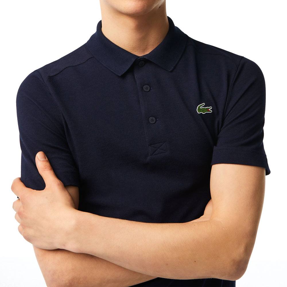 Lacoste Sport Organic Cotton Pique Golf Polo Navy - SS23 Men