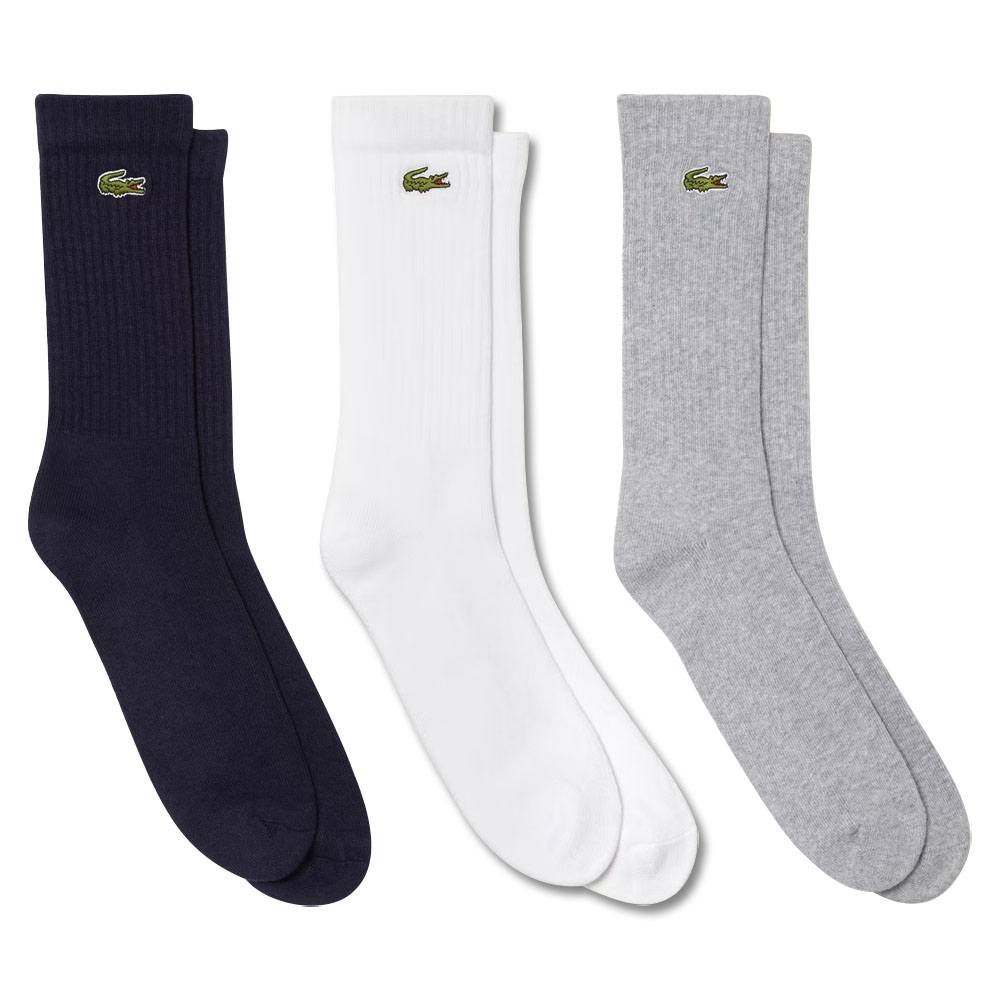 Lacoste Unisex Sport High-Cut Three-Pack Golf Socks 2023