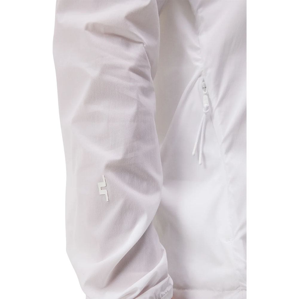 J.Lindeberg Arron Stretch Wind Hoodie Golf Jacket White - SS23