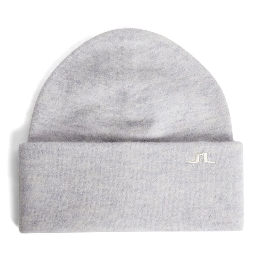 J.Lindeberg Kadie Alpaca Mix Golf Beanie Light Gray Melange - FW23