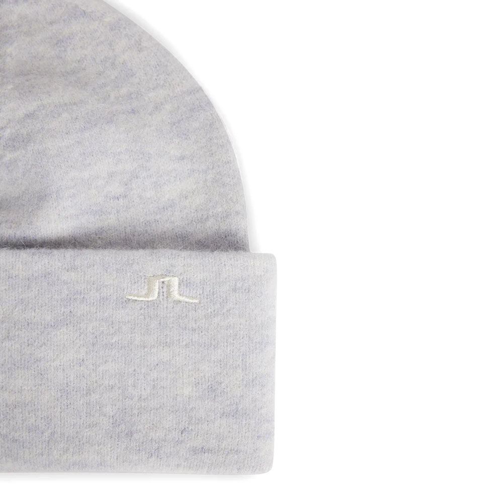 J.Lindeberg Kadie Alpaca Mix Golf Beanie Light Gray Melange - FW23