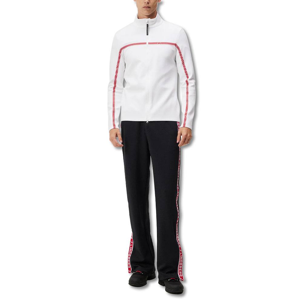 J.Lindeberg Dallas Mid Layer Golf Pullover White - FW23