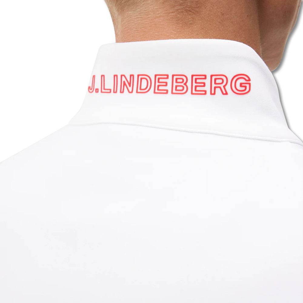 J.Lindeberg Dallas Mid Layer Golf Pullover White - FW23