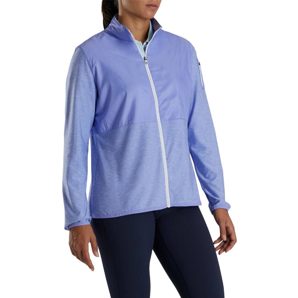 FootJoy Full-Zip Spacedye Mid Layer Golf Jacket Violet - FW23 Women