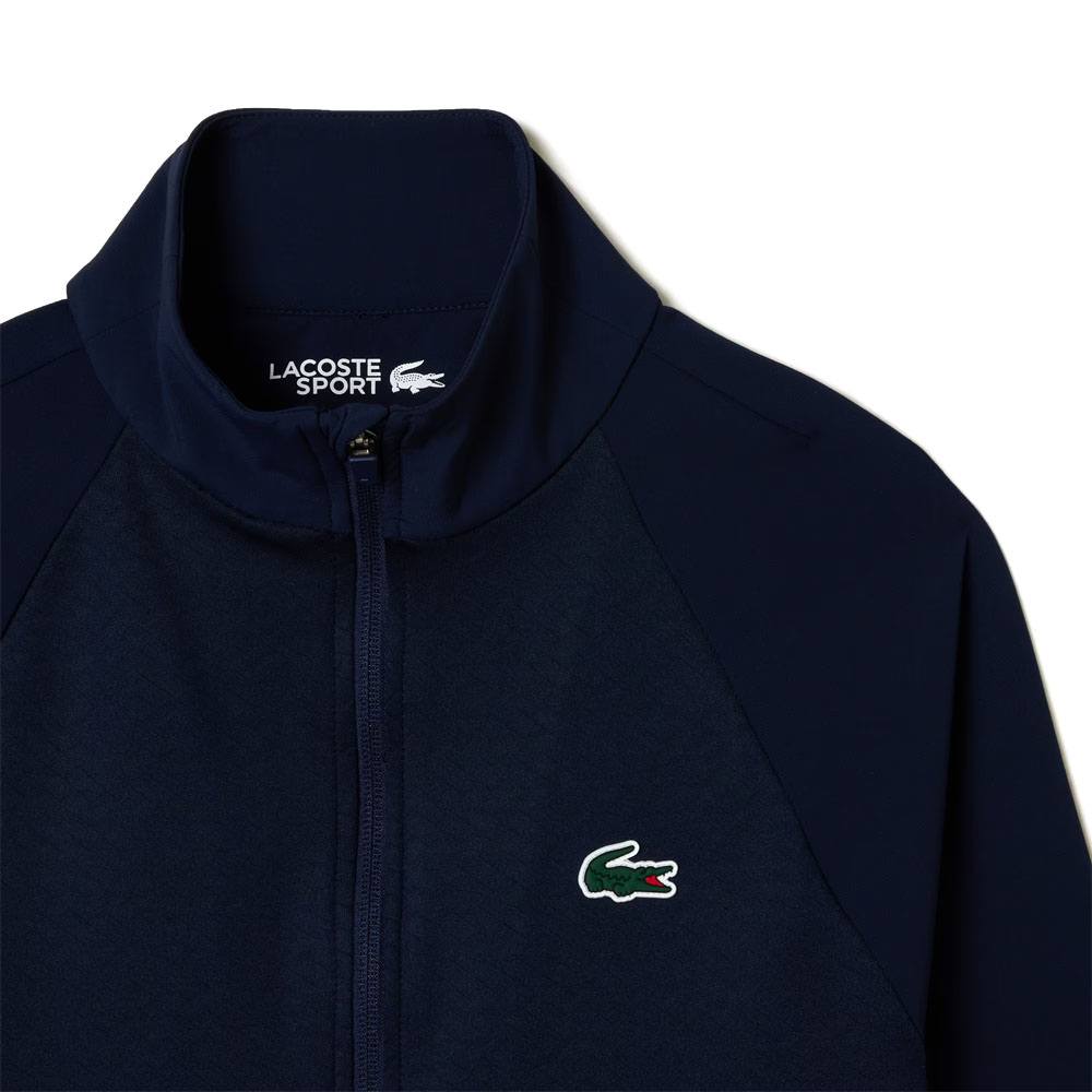 Lacoste Slim Fit Fleece Layering Golf Jacket Navy - FW23 Women