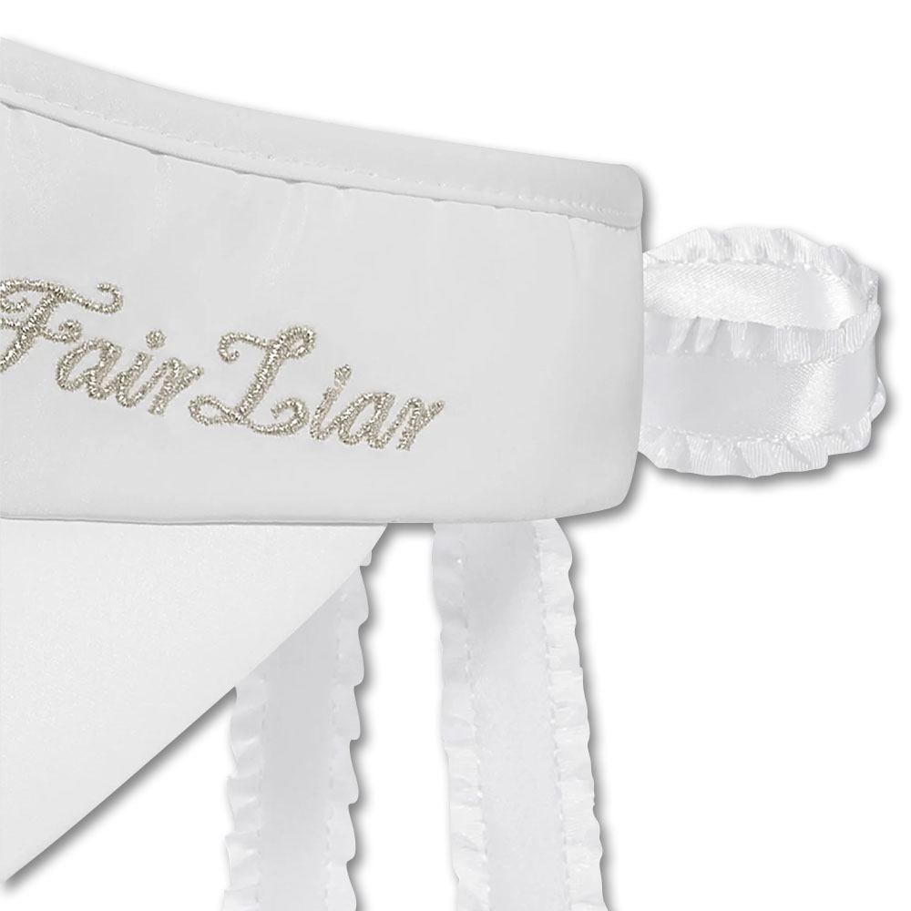 Fairliar Crystal Logo Ribbon Golf Visor 2023 Women