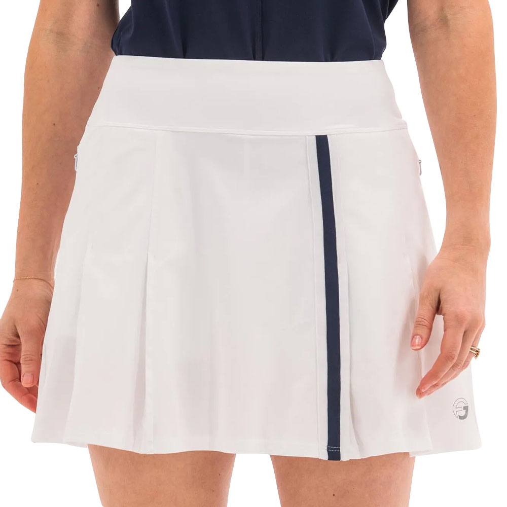 Foray Golf Pleated Golf Skirt White - 23 Women