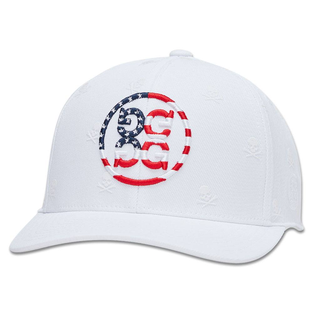 Gfore Skulls & Stripes Stretch Twill Snapback Golf Cap 2024