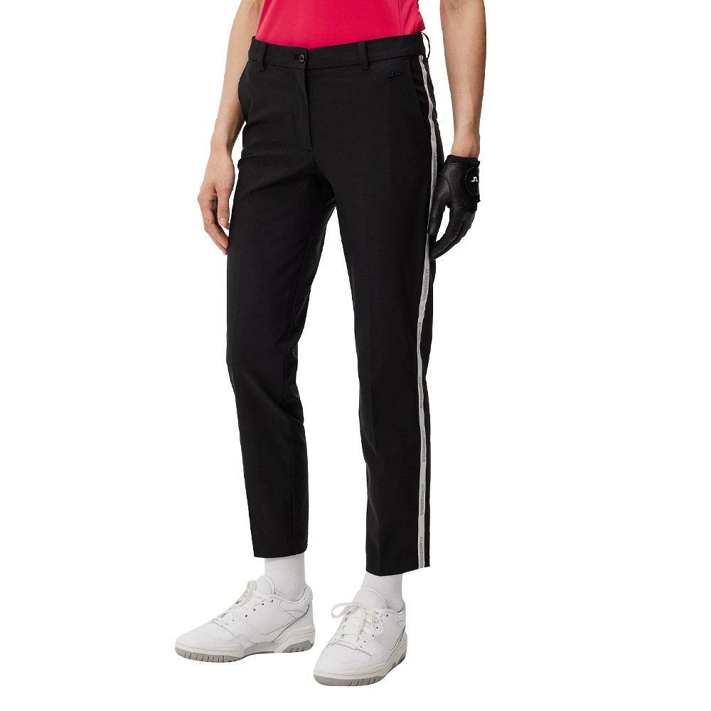 J.Lindeberg Meghan Side Stripe Golf Pants Black - SS24 Women