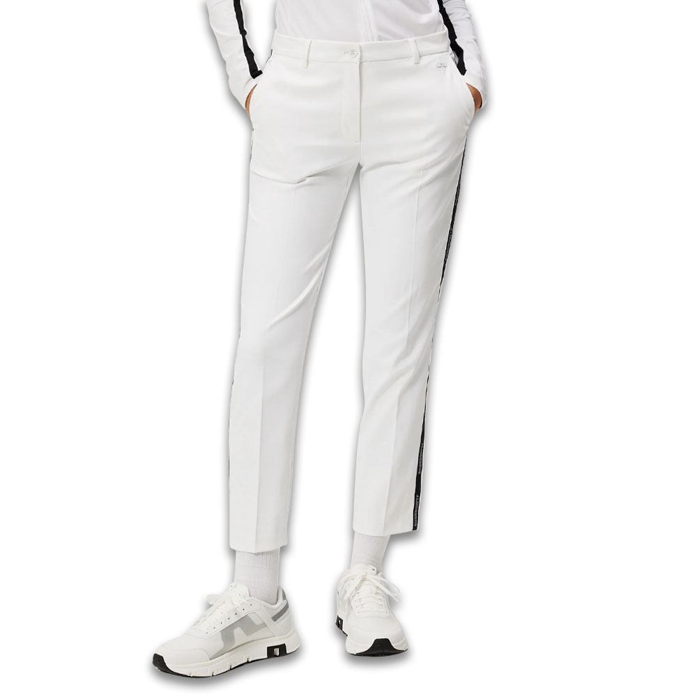 J.Lindeberg Meghan Side Stripe Golf Pants White - SS24 Women