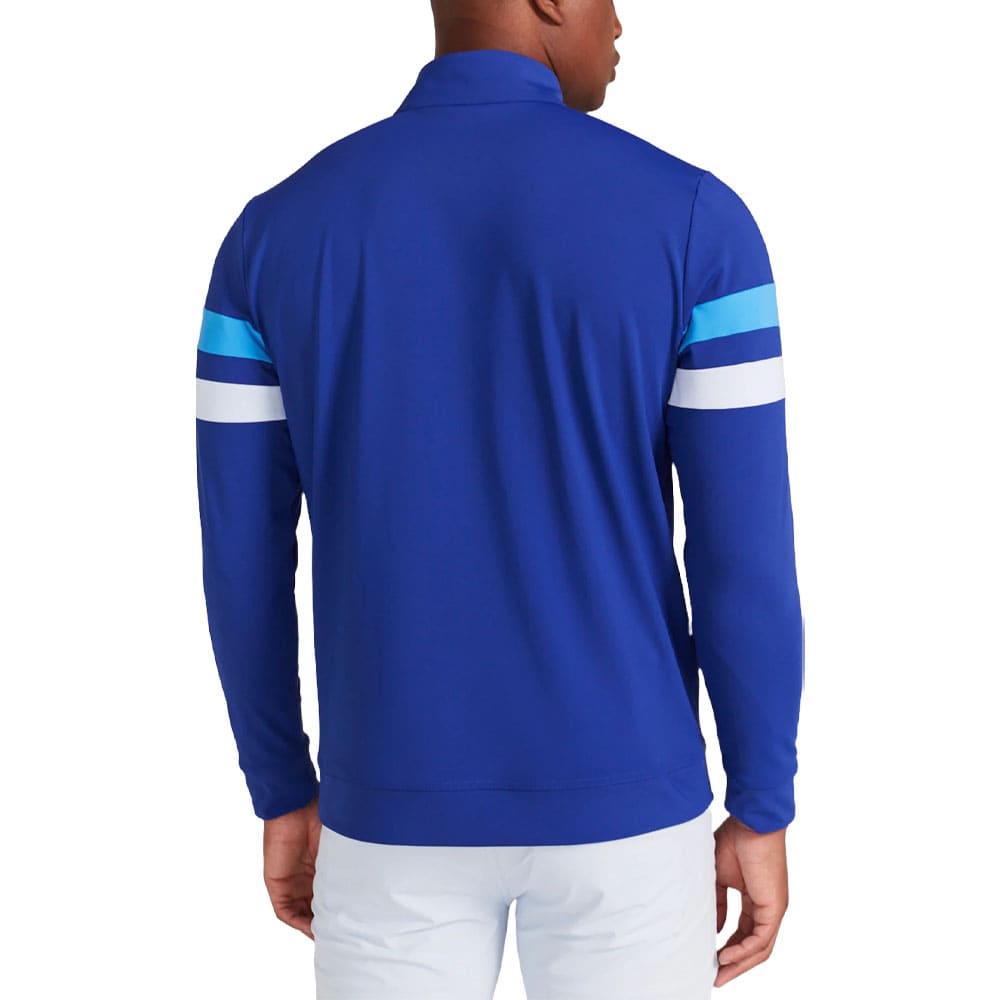 Redvanly Wilson 1/4 Zip Golf Pullover Mazarine Blue - SS24 Men