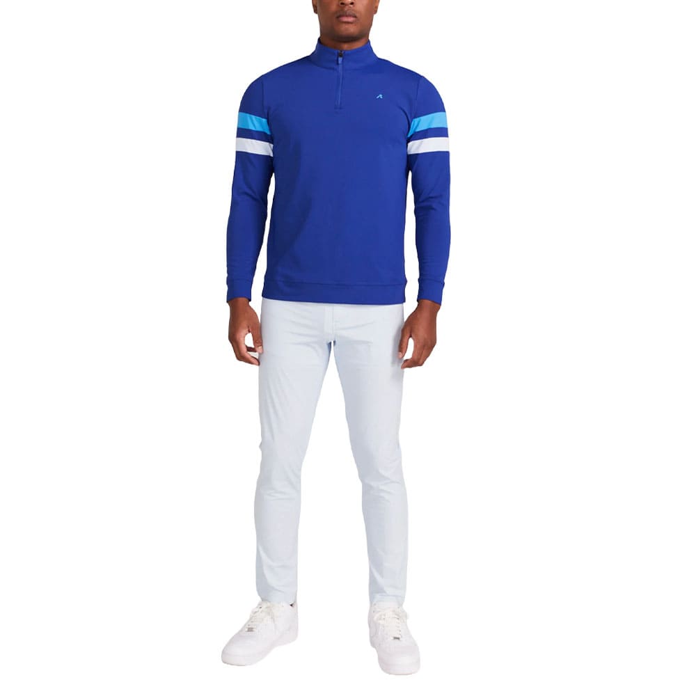 Redvanly Wilson 1/4 Zip Golf Pullover Mazarine Blue - SS24 Men