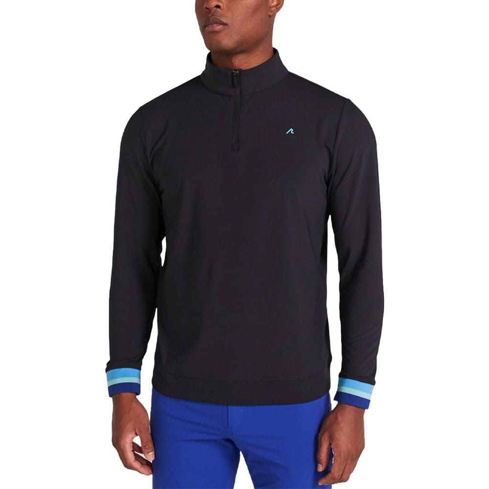 Redvanly Hayden Quarter Zip Golf Pullover Tuxedo - SS24 Men