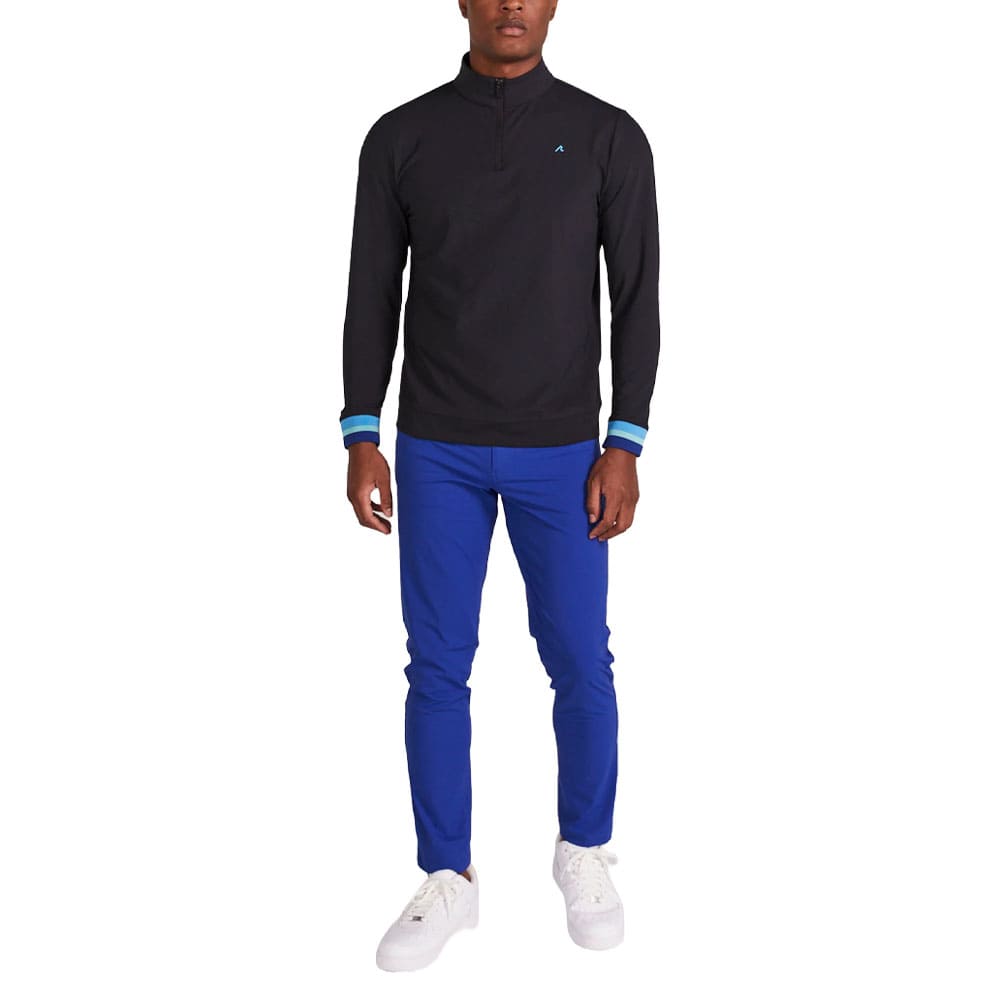 Redvanly Hayden Quarter Zip Golf Pullover Tuxedo - SS24 Men