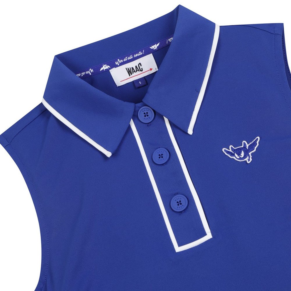 WAAC Tipping Sleeveless Pique Golf Polo 2024 Women