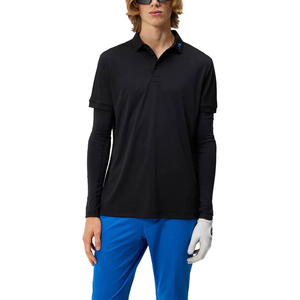 J.Lindeberg KV Regular Fit Golf Polo Black - 24