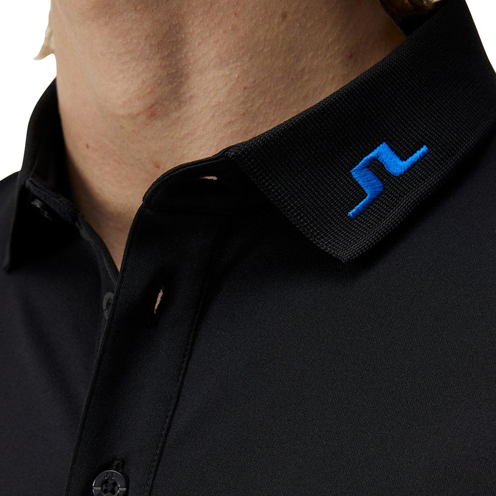 J.Lindeberg KV Regular Fit Golf Polo Black - 24