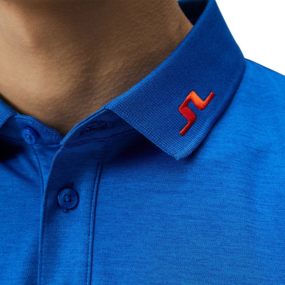 J.Lindeberg KV Regular Fit Golf Polo Nautical Blue Melange - 24