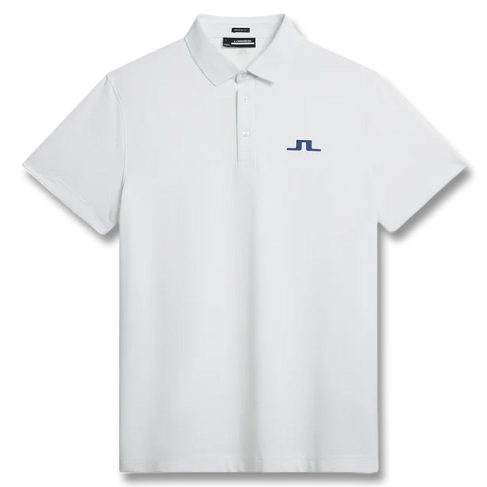 J.Lindeberg Bridge Regular Fit Golf Polo White - SS24