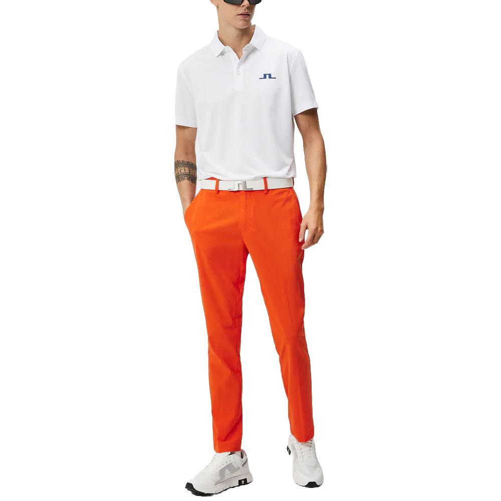 J.Lindeberg Bridge Regular Fit Golf Polo White - SS24