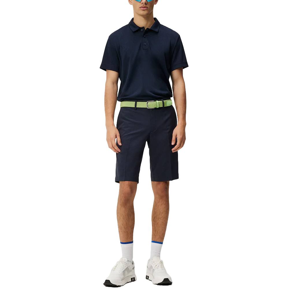 J.Lindeberg Halto Regular Fit Golf Polo Geo JL Navy - 24