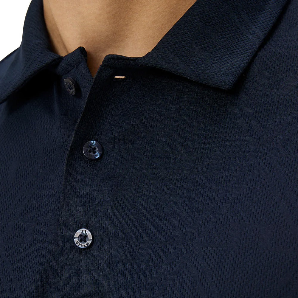 J.Lindeberg Halto Regular Fit Golf Polo Geo JL Navy - 24