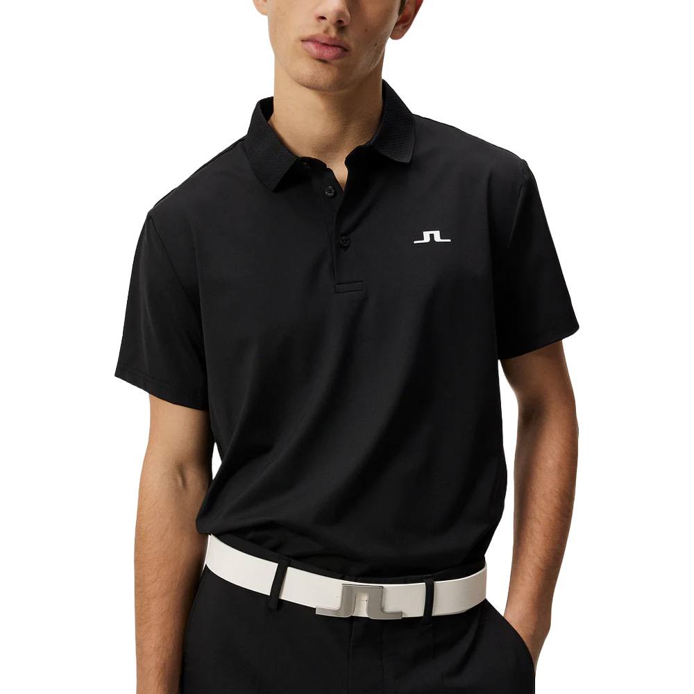 J.Lindeberg Duff Regular Golf Polo Black - 24