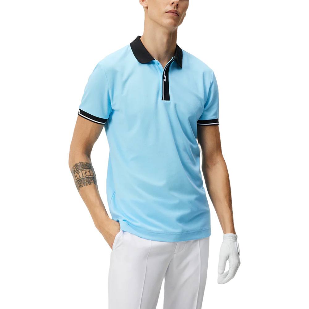 J.Lindeberg Bay Slim Golf Polo Baltic Sea - 24