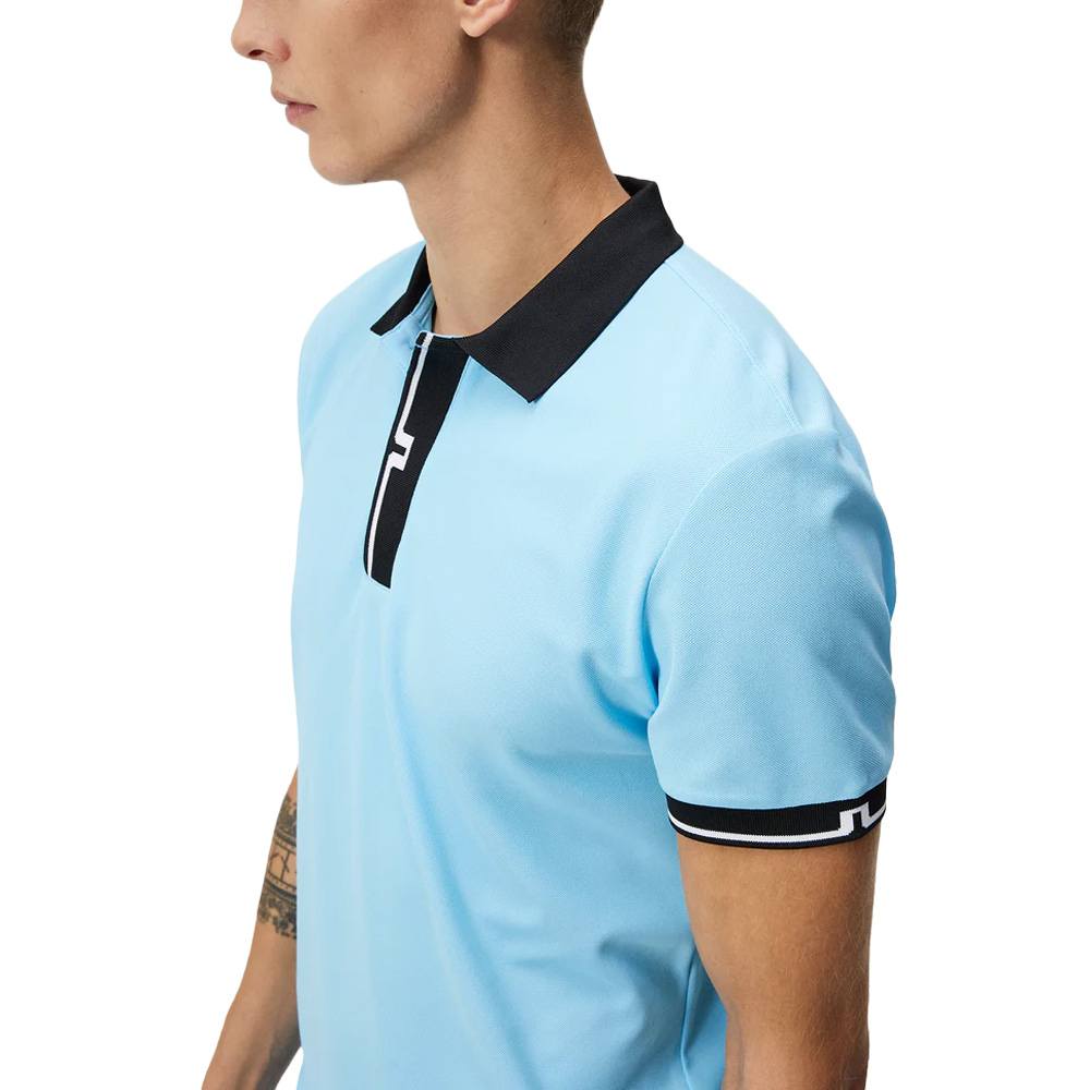 J.Lindeberg Bay Slim Golf Polo Baltic Sea - 24