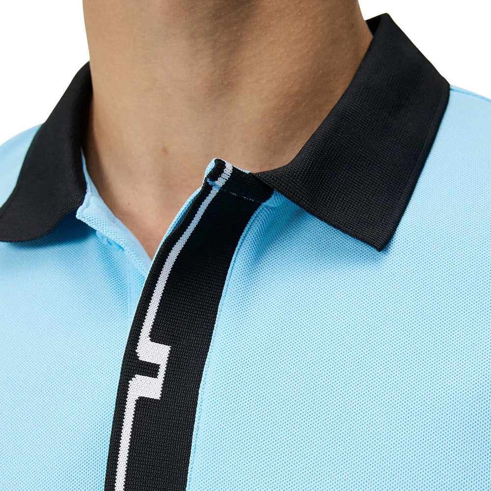 J.Lindeberg Bay Slim Golf Polo Baltic Sea - 24