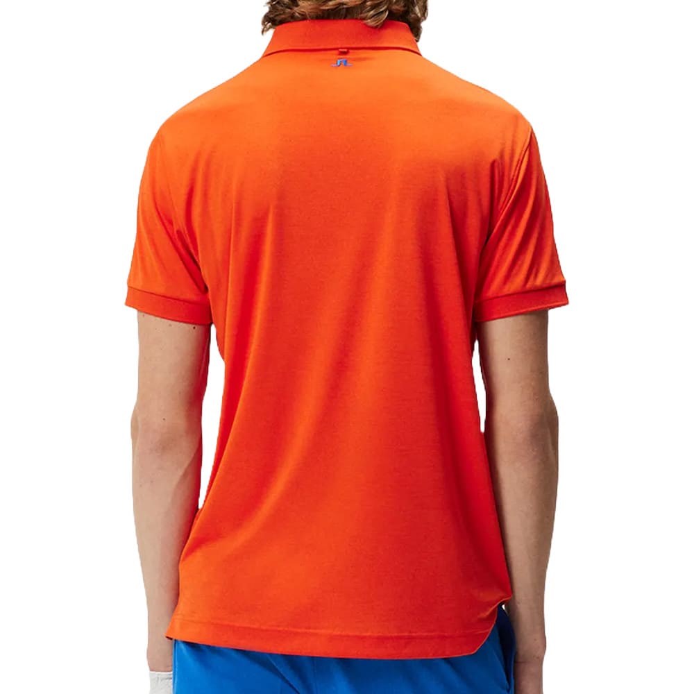 J.Lindeberg Tour Tech Slim Fit Golf Polo Tangerine Tango - 24