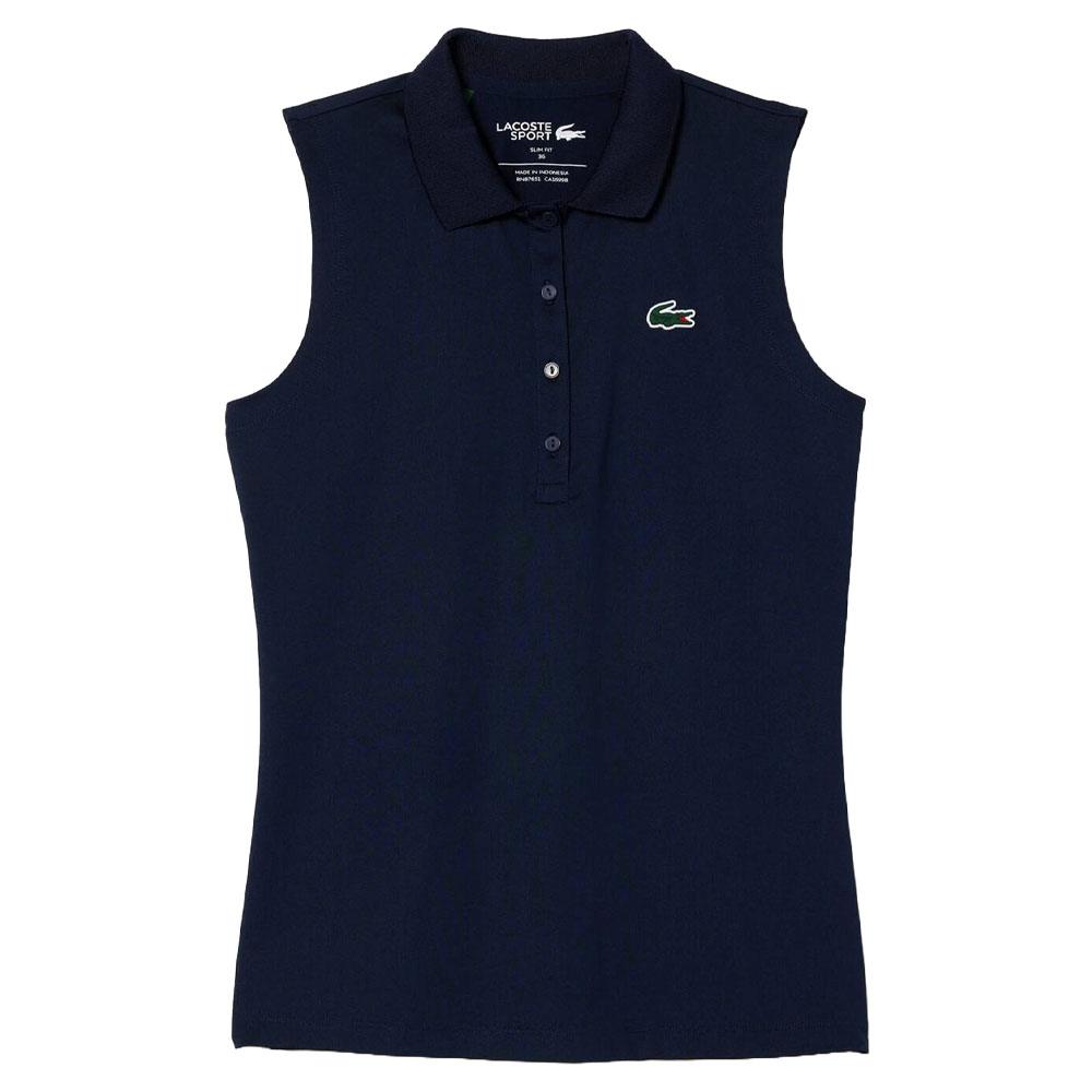 Lacoste Ultra-Dry Anti-UV Golf Polo Navy Blue - SS24 Women