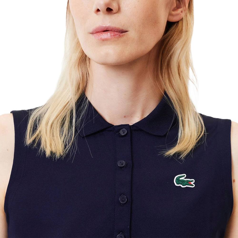 Lacoste Ultra-Dry Anti-UV Golf Polo Navy Blue - SS24 Women