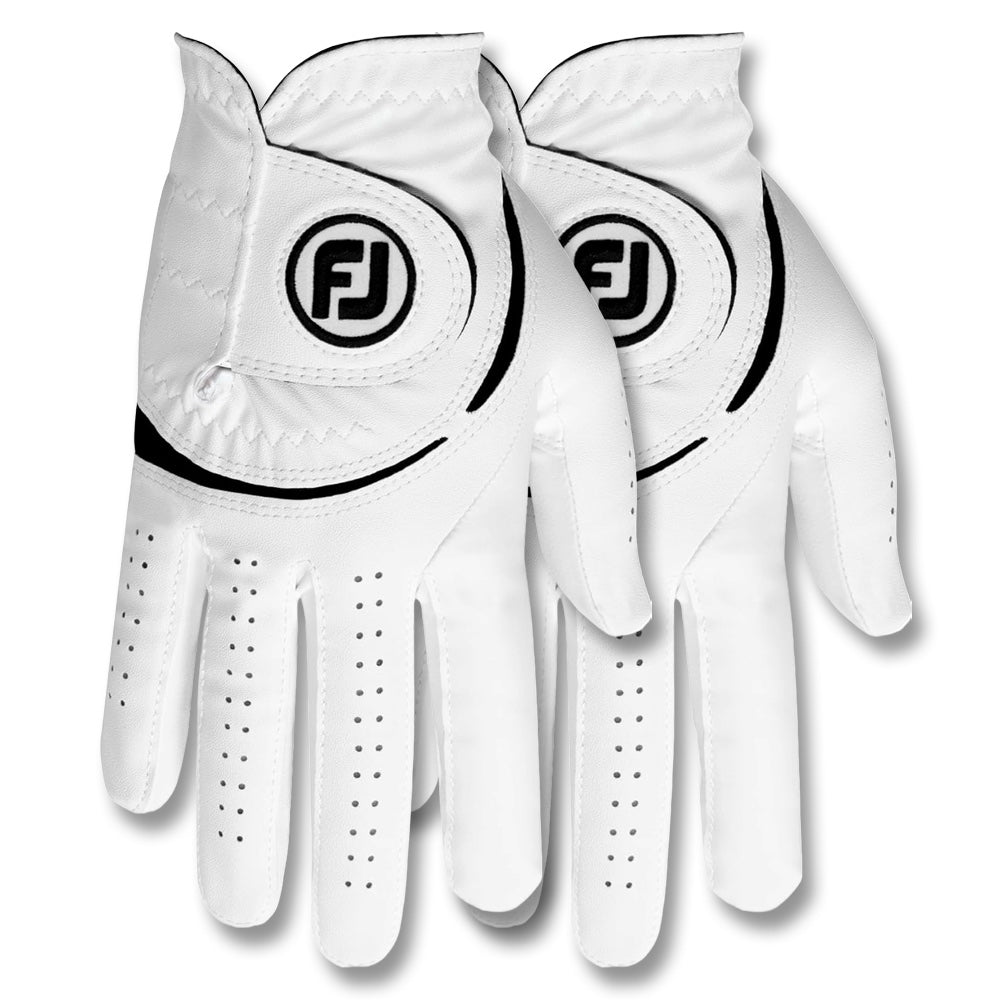 FootJoy WeatherSof Golf Glove White/Black - 24